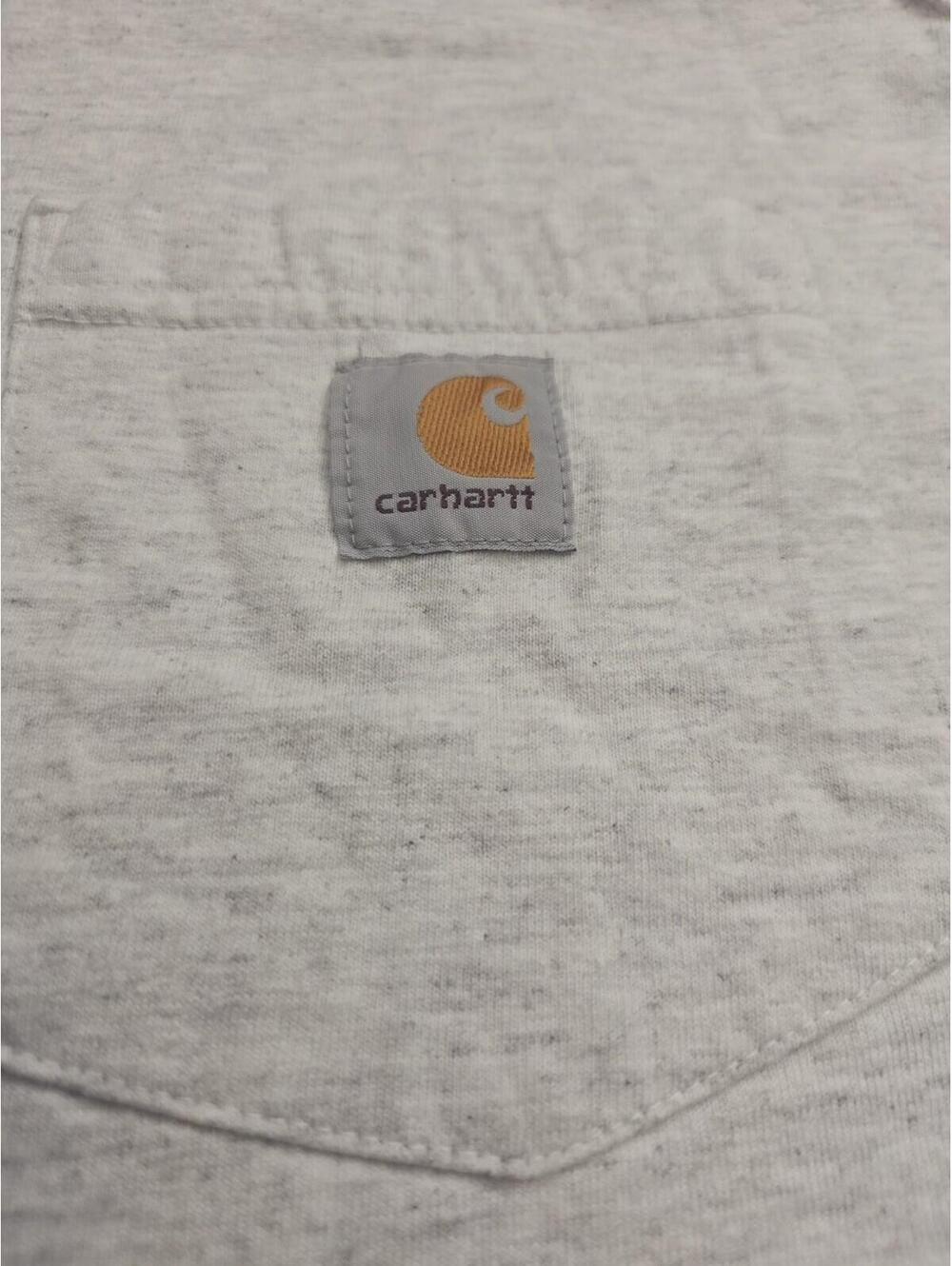Carhartt~Men's Long Sleeve Pocket T-Shirt Original Fit LARGE K126 Ash - Picture 3 of 8
